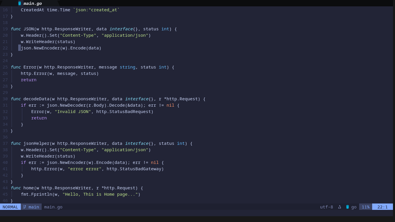 Go CRUD API with Gorilla Mux