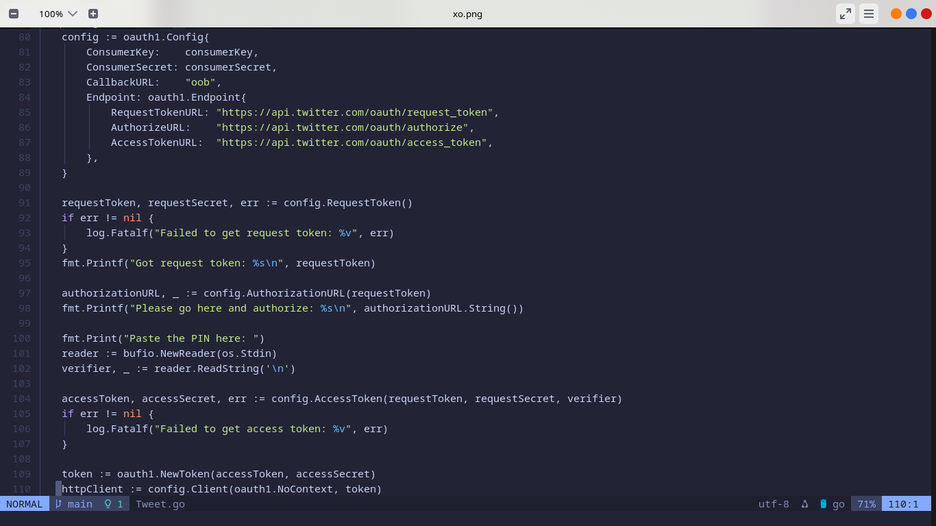 xo an experimental Go library